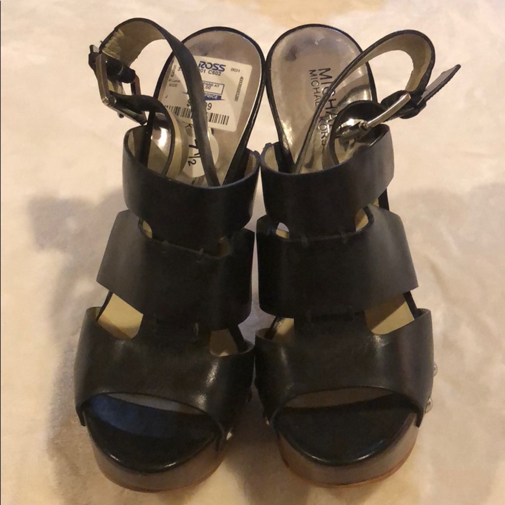 Michael Kors - 7 1/2 Black Platform Sandals